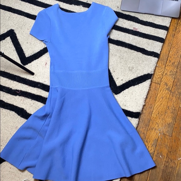 Stretch Knit Blue Dress - Picture 3 of 3